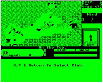 Progolf (1988)(Atlantis Software) screen shot game playing